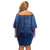 Hibiscus Mix ShweShwe African Pattern Off Shoulder Short Dress - Wonder Print Shop