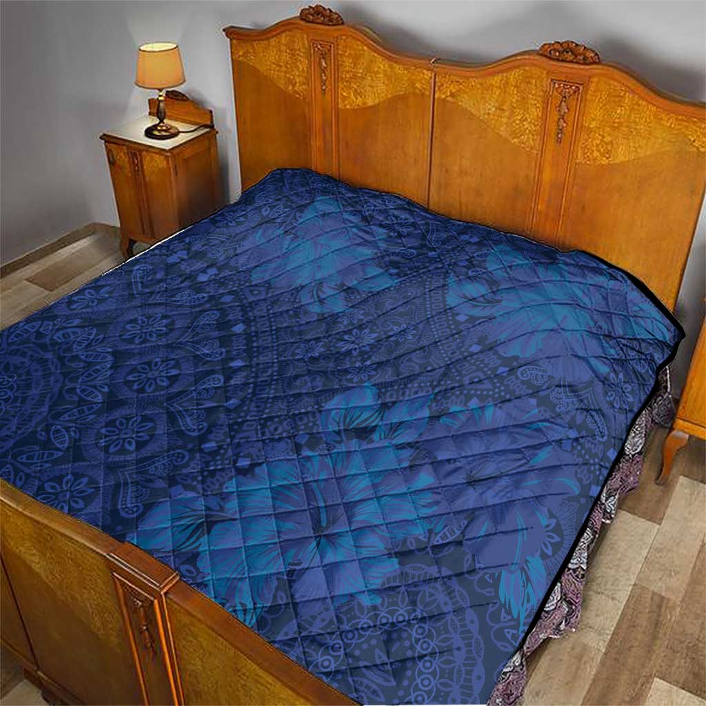 Hibiscus Mix ShweShwe African Pattern Quilt - Wonder Print Shop