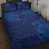 Hibiscus Mix ShweShwe African Pattern Quilt Bed Set - Wonder Print Shop
