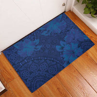 Hibiscus Mix ShweShwe African Pattern Rubber Doormat - Wonder Print Shop