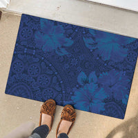 Hibiscus Mix ShweShwe African Pattern Rubber Doormat - Wonder Print Shop