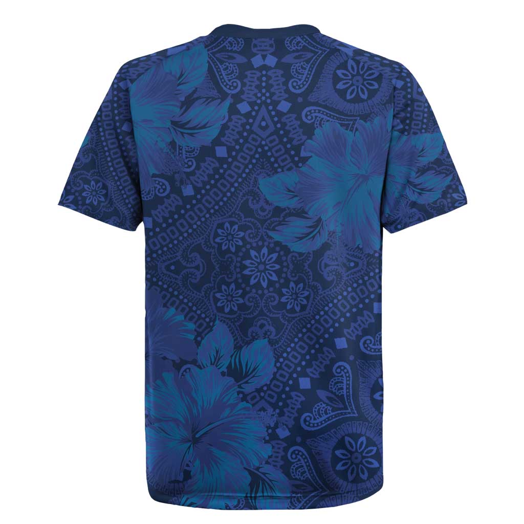 Hibiscus Mix ShweShwe African Pattern Rugby Jersey - Wonder Print Shop