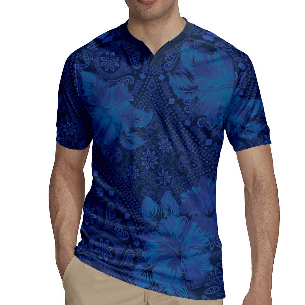 Hibiscus Mix ShweShwe African Pattern Rugby Jersey - Wonder Print Shop