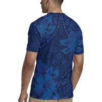 Hibiscus Mix ShweShwe African Pattern Rugby Jersey - Wonder Print Shop