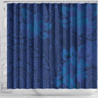 Hibiscus Mix ShweShwe African Pattern Shower Curtain - Wonder Print Shop