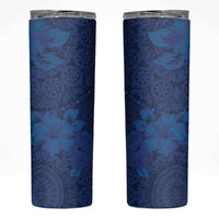 Hibiscus Mix ShweShwe African Pattern Skinny Tumbler - Wonder Print Shop