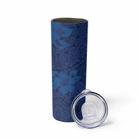 Hibiscus Mix ShweShwe African Pattern Skinny Tumbler - Wonder Print Shop