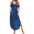 Hibiscus Mix ShweShwe African Pattern Summer Maxi Dress - Wonder Print Shop