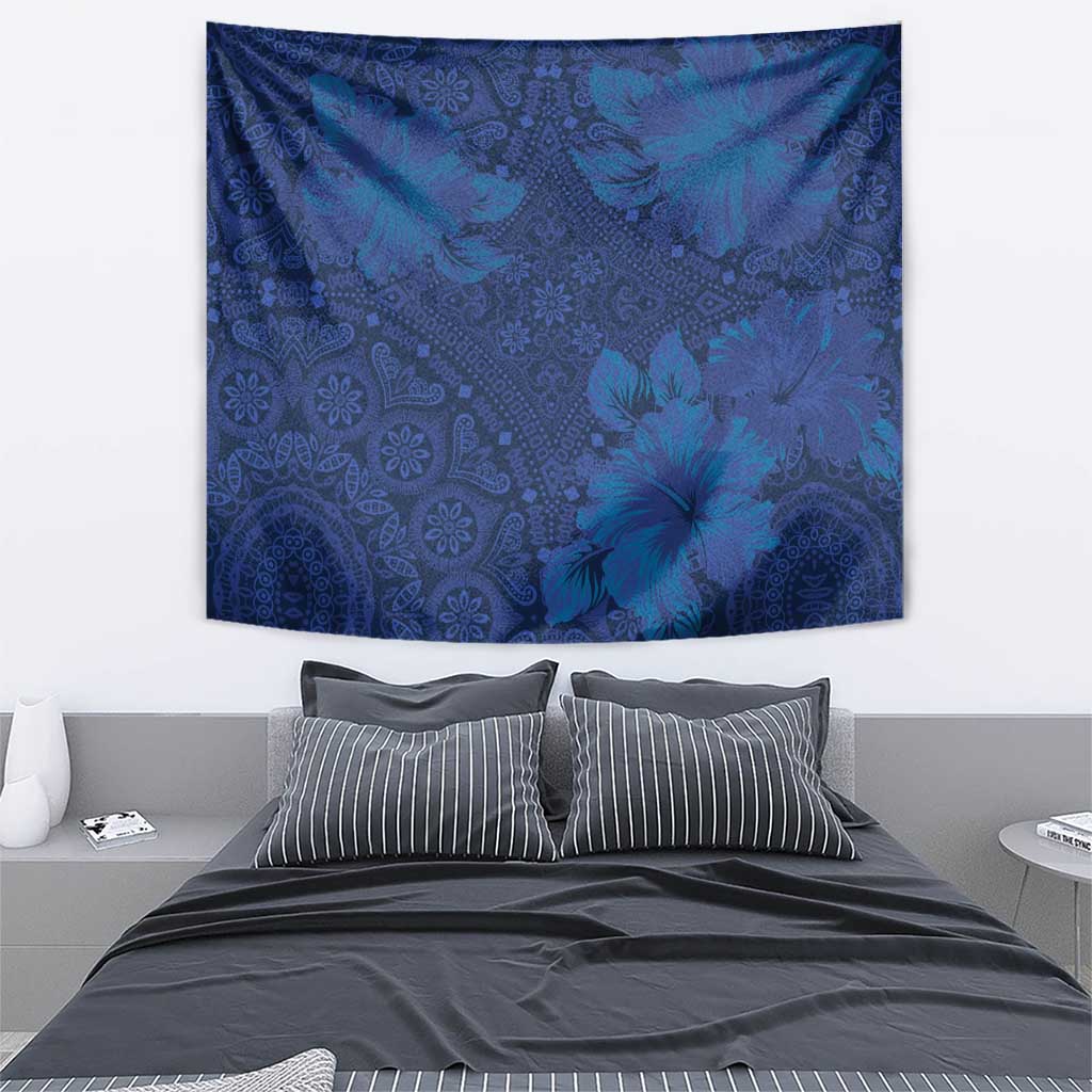Hibiscus Mix ShweShwe African Pattern Tapestry - Wonder Print Shop
