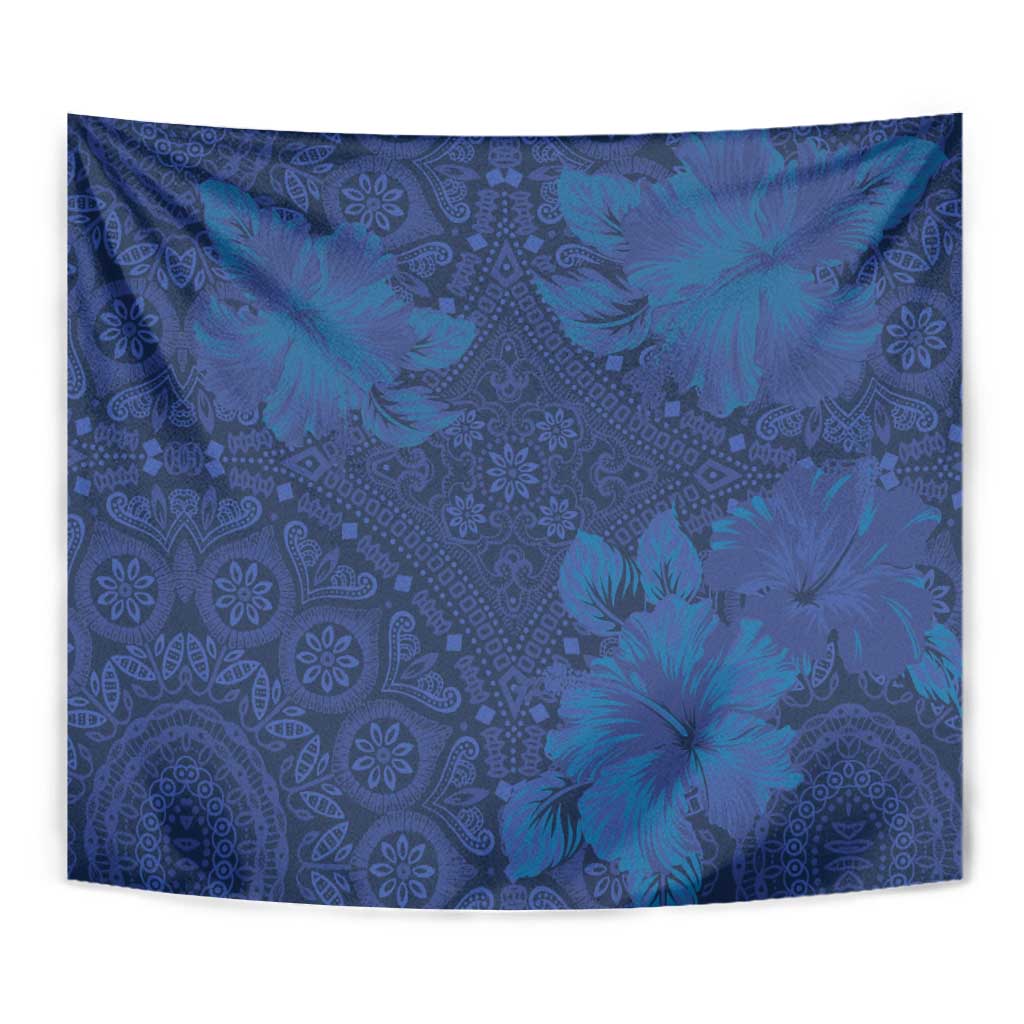 Hibiscus Mix ShweShwe African Pattern Tapestry - Wonder Print Shop