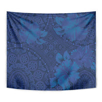 Hibiscus Mix ShweShwe African Pattern Tapestry - Wonder Print Shop