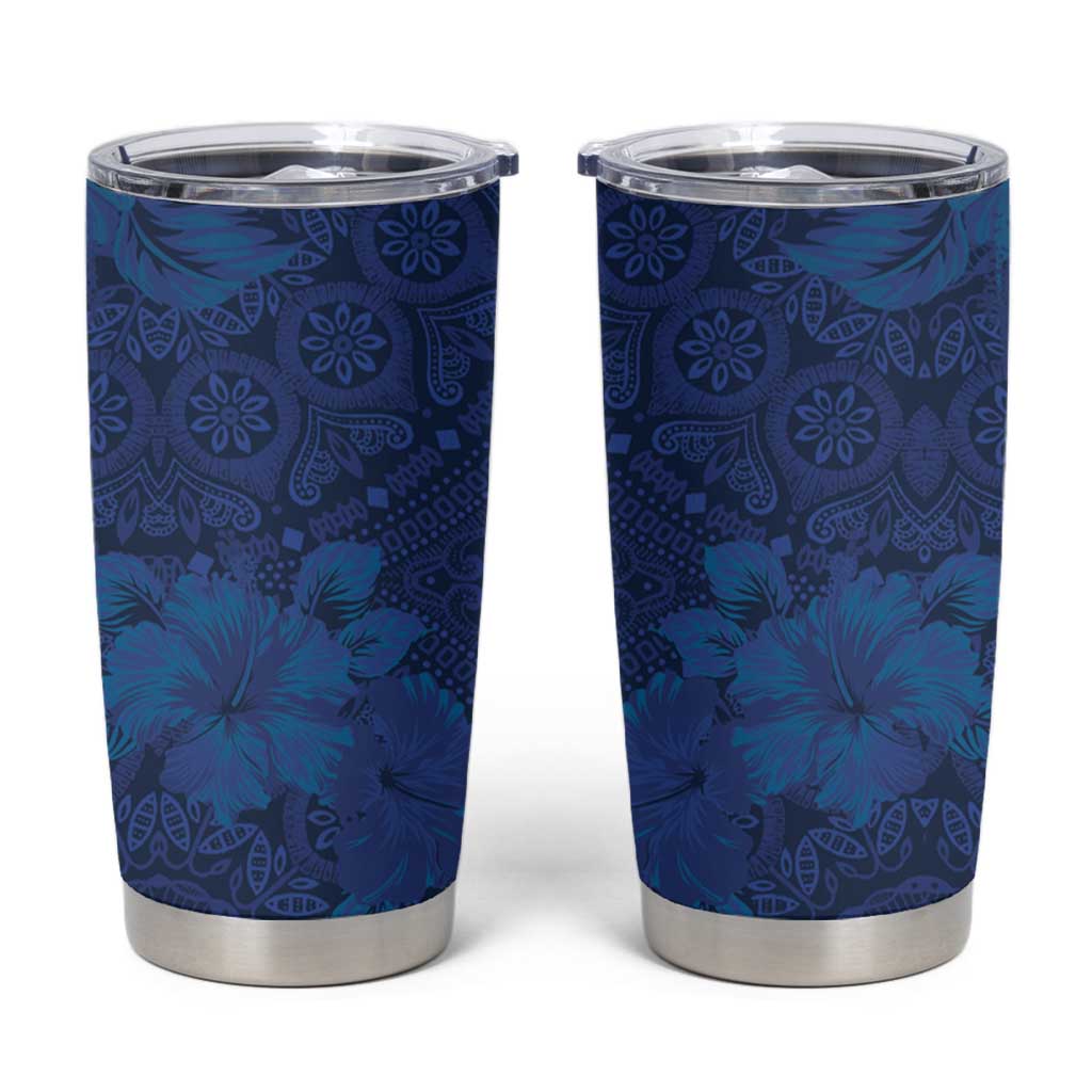 Hibiscus Mix ShweShwe African Pattern Tumbler Cup - Wonder Print Shop