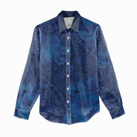 Hibiscus Mix ShweShwe African Pattern Women Casual Shirt - Wonder Print Shop