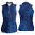 Hibiscus Mix ShweShwe African Pattern Women Sleeveless Polo Shirt - Wonder Print Shop