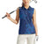 Hibiscus Mix ShweShwe African Pattern Women Sleeveless Polo Shirt - Wonder Print Shop
