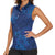 Hibiscus Mix ShweShwe African Pattern Women Sleeveless Polo Shirt - Wonder Print Shop