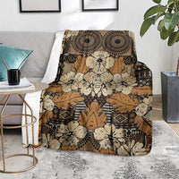 Hibiscus Mix African Pattern Blanket - Wonder Print Shop