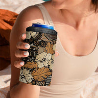 Hibiscus Mix African Pattern 4 in 1 Can Cooler Tumbler - Wonder Print Shop