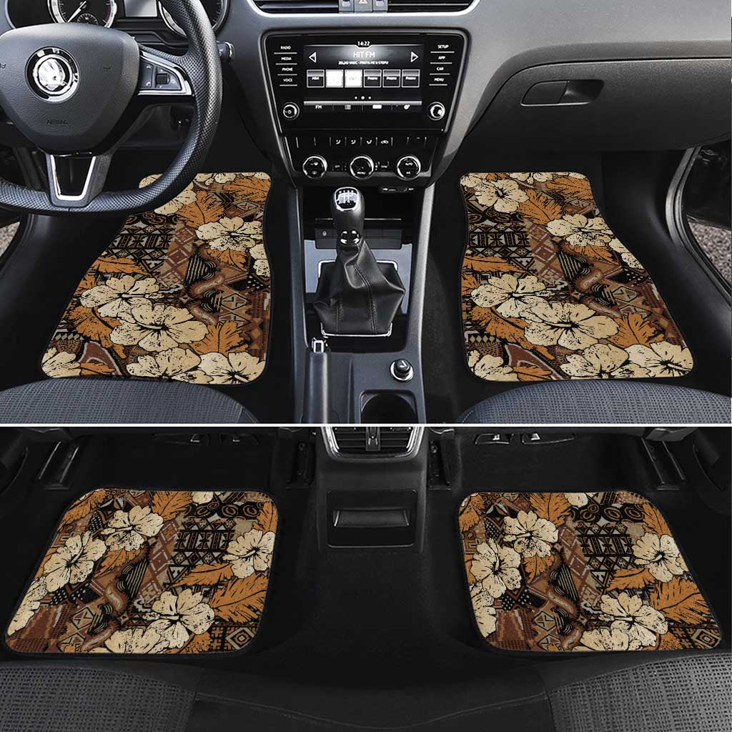 Hibiscus Mix African Pattern Car Mats - Wonder Print Shop