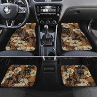 Hibiscus Mix African Pattern Car Mats - Wonder Print Shop