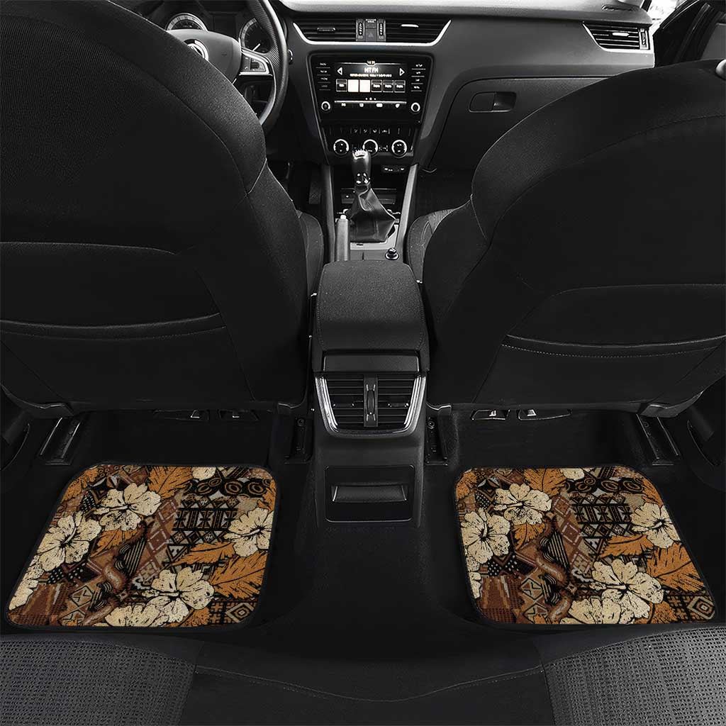 Hibiscus Mix African Pattern Car Mats - Wonder Print Shop