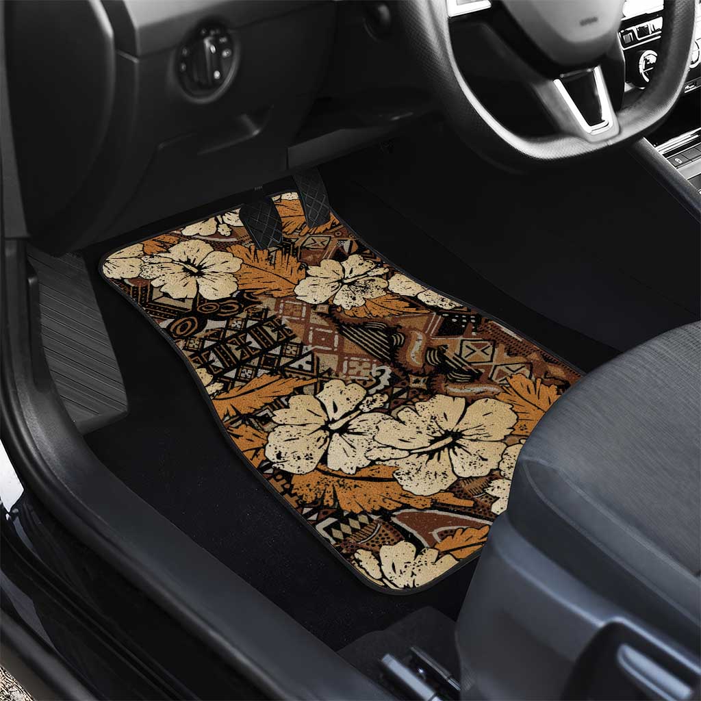 Hibiscus Mix African Pattern Car Mats - Wonder Print Shop