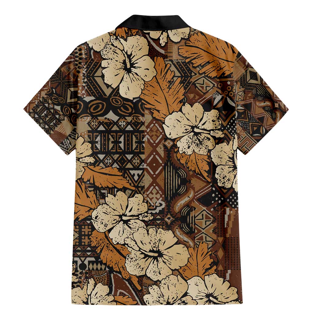 Hibiscus Mix African Pattern Family Matching Mermaid Dress and Hawaiian Shirt - Wonder Print Shop