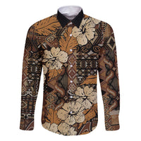 Hibiscus Mix African Pattern Family Matching Off Shoulder Short Dress and Hawaiian Shirt - Wonder Print Shop