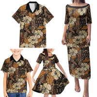 Hibiscus Mix African Pattern Family Matching Puletasi and Hawaiian Shirt - Wonder Print Shop