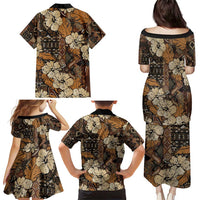 Hibiscus Mix African Pattern Family Matching Puletasi and Hawaiian Shirt - Wonder Print Shop