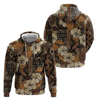 Hibiscus Mix African Pattern Hoodie - Wonder Print Shop