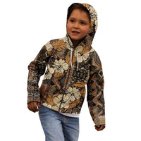 Hibiscus Mix African Pattern Kid Hoodie - Wonder Print Shop