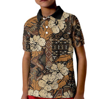 Hibiscus Mix African Pattern Kid Polo Shirt - Wonder Print Shop