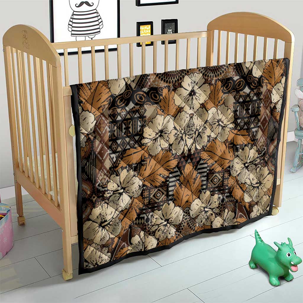 Hibiscus Mix African Pattern Quilt - Wonder Print Shop