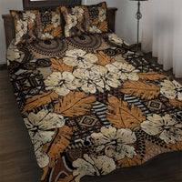 Hibiscus Mix African Pattern Quilt Bed Set - Wonder Print Shop