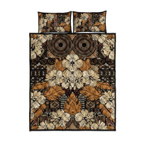 Hibiscus Mix African Pattern Quilt Bed Set - Wonder Print Shop