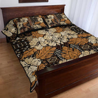 Hibiscus Mix African Pattern Quilt Bed Set - Wonder Print Shop
