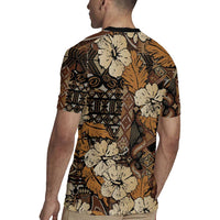 Hibiscus Mix African Pattern Rugby Jersey - Wonder Print Shop