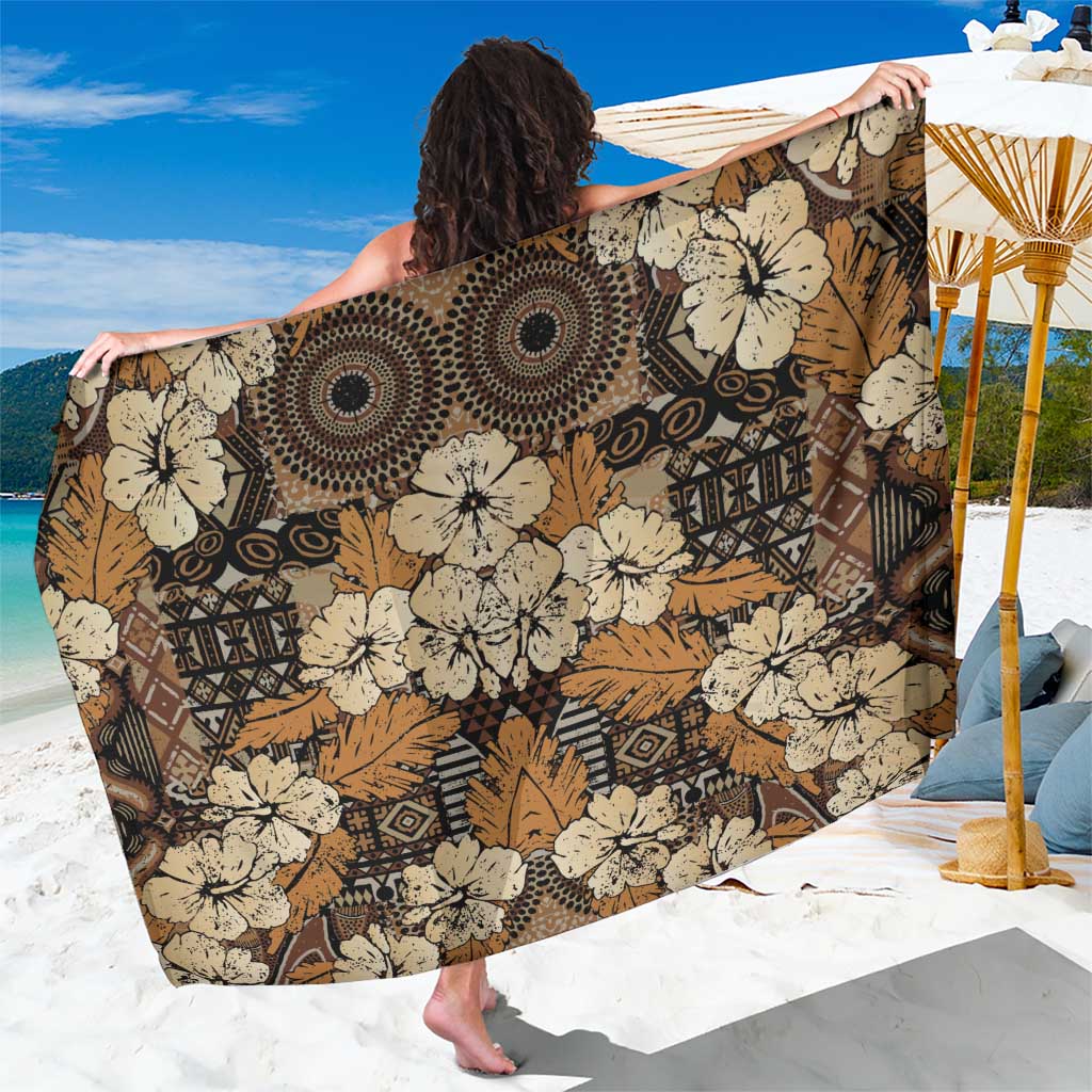 Hibiscus Mix African Pattern Sarong - Wonder Print Shop