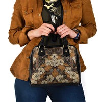 Hibiscus Mix African Pattern Shoulder Handbag - Wonder Print Shop