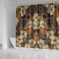 Hibiscus Mix African Pattern Shower Curtain - Wonder Print Shop
