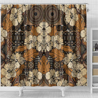 Hibiscus Mix African Pattern Shower Curtain - Wonder Print Shop
