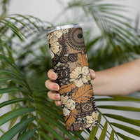 Hibiscus Mix African Pattern Skinny Tumbler - Wonder Print Shop