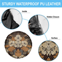 Hibiscus Mix African Pattern Spare Tire Cover - Wonder Print Shop