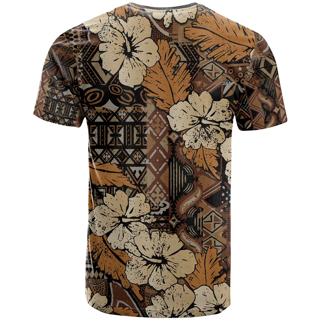 Hibiscus Mix African Pattern T Shirt - Wonder Print Shop