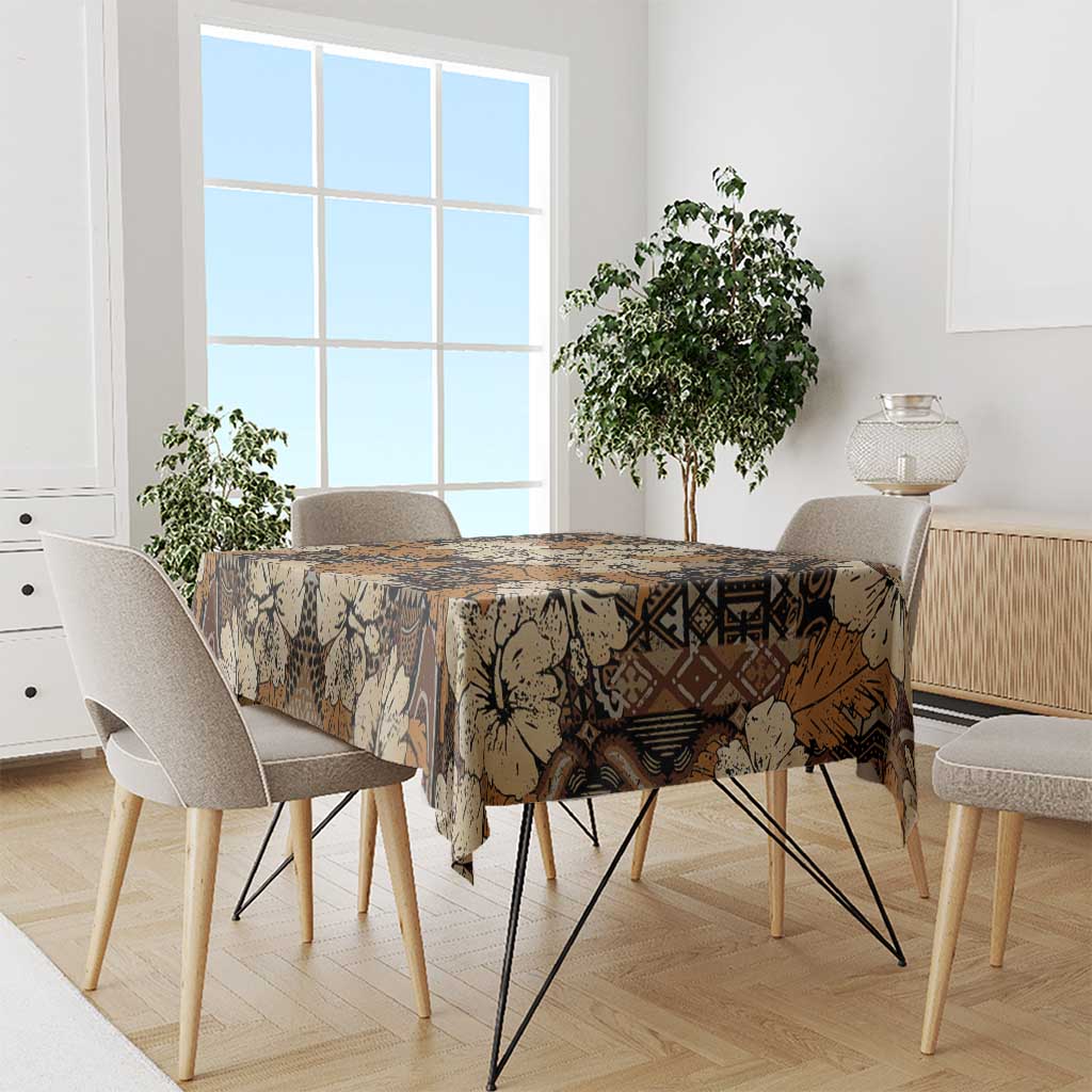 Hibiscus Mix African Pattern Tablecloth - Wonder Print Shop