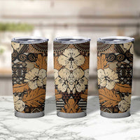 Hibiscus Mix African Pattern Tumbler Cup - Wonder Print Shop