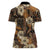 Hibiscus Mix African Pattern Women Polo Shirt - Wonder Print Shop