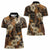 Hibiscus Mix African Pattern Women Polo Shirt - Wonder Print Shop
