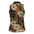 Hibiscus Mix African Pattern Women Sleeveless Polo Shirt - Wonder Print Shop